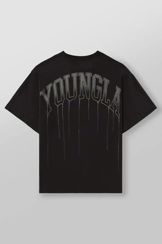 Camiseta Youngla (M, Negro)